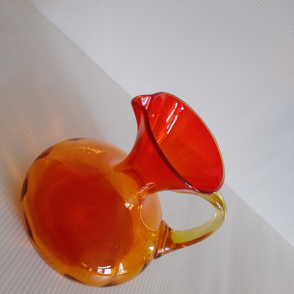 Artisan Hand Blown Glass Art Rare Vintage Glass Hand Crafted Romantic Sunset - Picture 5 of 9